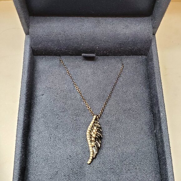 Enchanted Disney Diamond Maleficent Wings Pendant Necklace - Picture 5 of 5